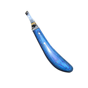 Bottes équitation protecteur réglable en acier chromé gauche et droite Bracelet en forme de couteau Design manche en bois pattes griffes cheval - Product Image 3