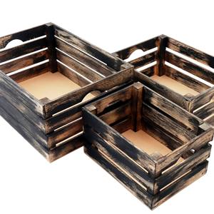 Paniers de boîte en bois rouge rustique seaux et boîtes vente chaude cadeaux et artisanat boîtes en bois panneaux muraux fabriqués en inde - Product Image 2