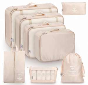 Organizadores de Equipaje de Viaje Ligeros y Duraderos, 8 Juegos de Cubos de Embalaje para Accesorios de Viaje - Product Image 3