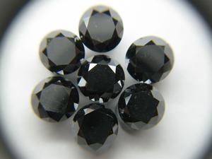 Natural Black Diamond 2-3 mm Size Excellent Cut and Clarity Faceted Round Loose <b>Stone</b> <b>Beads</b> for Jewelry - Product Image 6