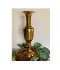 Premium Quality Metal Luxury <b>Vase</b> on <b>Square</b> Base Home Decor Wedding Decorative Metal Flower <b>Vase</b> for Living Room - Product Image 1