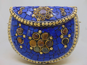 Bolso de Mano Elegante para Mujer, Tipo Clutch, de Hombro, Cruzado, con Detalles Metálicos Brillantes, para Fiesta, Lowellcraft.com BRC06604 - Product Image 5