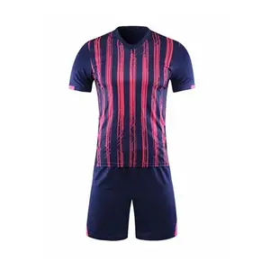 Training Men Blank Soccer Jerseys Set Football Shirts Wear Wholesale Men Custom Design Short Sleeve Soccer Uniforms