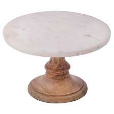 High on Demanding Marble and Wood Cake Stand High Quality Handmade Manufacturer White Marble Cake Stand Wedding <b>Party</b> <b>Table</b> Use - Product Image 5