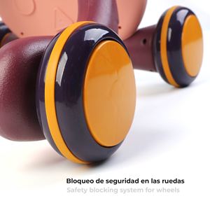 ROBINCOOL Orange Baby Walker with <b>Light</b> and Wheel Lock 43 X 45 X 52 CM Fun <b>Pull</b>-Toys & Walkers - Product Image 3