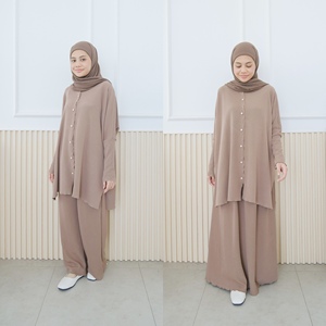 ชุดเสื้อสเวตเตอร์ถักทรงปีกค้างคาวสำหรับผู้หญิง - Product Image 6