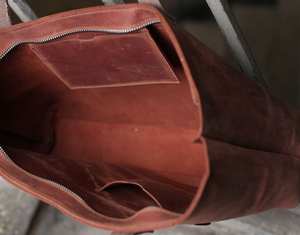 Bolso de mano de cuero genuino para mujer a la moda Premium, bolso de hombro grande, bolso de capacidad de oficina, uso - Product Image 3