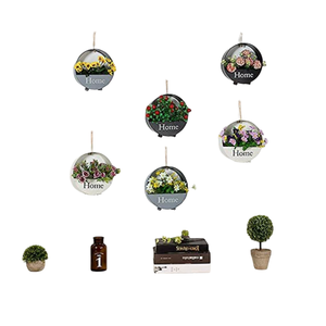 Jardinière suspendue en étain galvanisé artisanal avec manteau en poudre multicolore Pot de fleurs fini Tenture murale pour balcon de jardin - Product Image 6