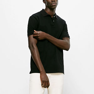 Polo de golf d'été pour homme, 100 % tissu tricoté de haute qualité, séchage rapide, décontracté, coupe ajustée, uni, grande taille, manches courtes - Product Image 5