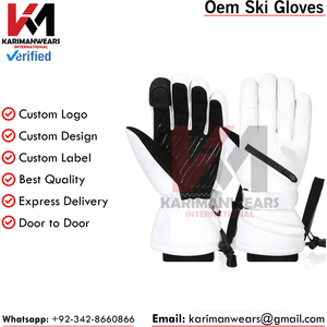 Guantes de Esquí de Cuero Premium, Duraderos, Cálidos, Clásicos, para Nieve, Esquí, Snowboard, Montañismo, Aventuras al Aire Libre de Invierno - Product Image 2