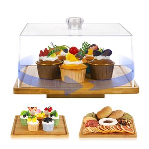 Eco-Friendly for Acrylic Clear Stylish Modern Dome Food <b>Cover</b> Elegant Solution for Protecting Showcasing Culinary Creations - Product Image 3