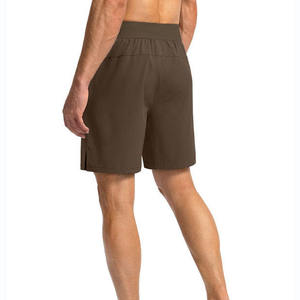 Pantalones cortos informales de alta calidad para hombre con logotipo personalizado Patrón sólido ligero Teñido liso-¡Nueva llegada! - Product Image 6