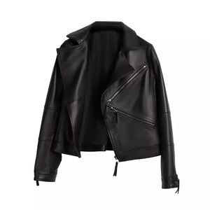 Chaqueta de cuero ligera para mujer, chaquetas de mujer genuinas cómodas transpirables sostenibles con tarifa barata - Product Image 4