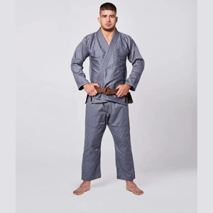 Kimono de BJJ rouge pour homme, coupe classique, uniforme d'arts martiaux pour adulte, pantalon uni teint, en stock - Product Image 5