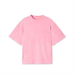 À la mode 100% coton tricoté coupe ample col rond T-shirt pour hommes doux décontracté respirant séchage rapide été Gym urbain rue mode - Product Image 1