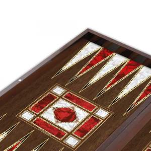 Juego de backgammon grande de madreperla de poliéster - Product Image 4
