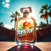 Contenedores de Perfume de lujo con tapa magnética vacía grande de lujo cuadrados 30 ml 50ml 100mL 200 ml botella de Perfume en aerosol de vidrio con caja
