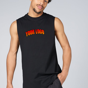 Camiseta sin mangas musculosa sin mangas con logotipo personalizado para hombre, Conjunto de camiseta y pantalones cortos, ropa deportiva informal de verano, conjunto de 2 piezas para correr en el gimnasio - Product Image 5