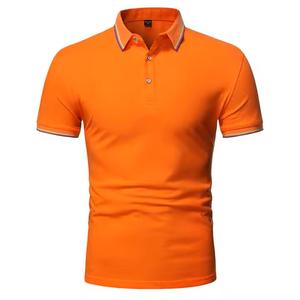 High Quality Men Polo Shirts Fashion Mens Shirts Stand Collar Polo Shirt New Social Short Sleeve Casual <b>Business</b> Summer Woven - Product Image 3