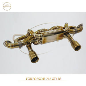 Tubo de Escape de Titanio Ouchi a <span class=keywords><strong>Precio</strong></span> de Mayoreo para <span class=keywords><strong>Porsche</strong></span> 718 GT4 RS, Alto Flujo, Instalación Directa, Piezas de Tuning para Superdeportivos - Product Image 5