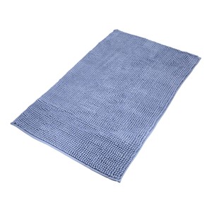 Tappetino da Bagno in Poliestere Chenille 50x80 cm Azzurro. - Product Image 1