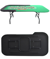 Table à Roulette pliable de Casino entièrement personnalisable avec du bois lourd de qualité. Tous les Types de personnalisation sont acceptés