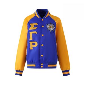 Sigma แจ็คเก็ตผ้าซาตินแกมมา Rho สำหรับทุกเพศ - Product Image 1
