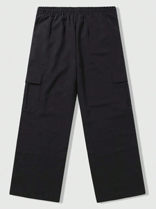 Pantalon cargo à jambes larges imprimé unisexe tendance, style designer, coupe ample, style streetwear, pantalon baggy pour homme, design personnalisé - Product Image 5