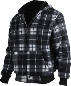 เสื้อมีฮู้ดผ้าฝ้ายสีทึบแนวย้อนยุคสี100% - Product Image 3