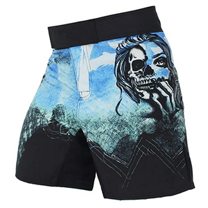 Short MMA court avec impression par sublimation personnalisée compression multicolore avec logo design - Product Image 6