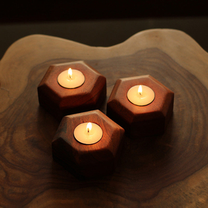 Handmade Wooden <b>Candle</b> Stand Perfect for Aromatherapy Candlelit <b>Dinners</b> Home Decor and Gift Use - Product Image 1