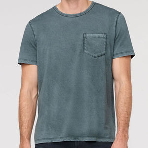 Camisetas de Manga Corta para Hombre, Camisetas de Verano para Hombre, Camiseta Lavada, Camiseta Sostenible con Cuello Redondo para Hombre - Product Image 3