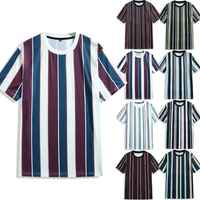 Nouveau design été 2025 – T-shirts homme élégants à col ras du cou, en maille unie, 100 % coton, coupe ample, respirants et écologiques
