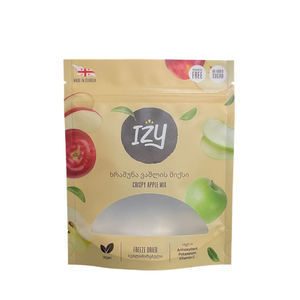 Stand Up Matte Food Packaging Pouch with Transparent Window and Resealable <b>Zip</b> for Chips Nuts and Dried Fruit Products Vietnam - Product Image 1