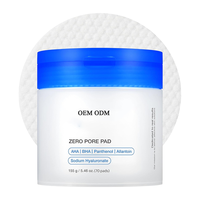 Tampon nettoyant pour le visage bio AHA BHA avec logo personnalisé vente en gros échantillon de taille de marque privée pour la peau tampons nettoyants à l'acide salicylique