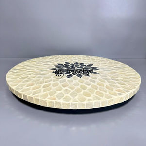 Plateau d'incrustation de vadrouille de luxe Plateau de service décoratif fait à la main pour la décoration intérieure par Tradebyd Article cadeau élégant - Product Image 3