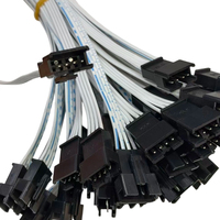 Maßgefertigter Doppelreihiger Gehäusesteckverbinder Flachbandkabel-Baugruppe Weißes Paralleles Kabel Stromversorgung Kundenspezifischer Kabelbaum