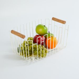 Paniers dorés Corbeille à fruits créative en fer forgé Support de rangement en métal pour les collations - Product Image 6