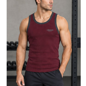 Débardeurs sans manches en maille extensible pour hommes, hauts côtelés décontractés pour collections de vêtements en marque blanche et commandes en gros - Product Image 6