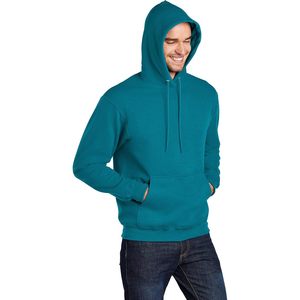 Sweat-shirt à capuche uni gris premium pour hommes et femmes, polaire doux, chaud, décontracté, pour l'hiver, avec poche kangourou - Product Image 2