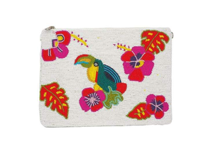 La llave de mi corazón Color Bolsa de cuentas de vaquero de alta calidad Hecho a mano Western Mini Monedero Cierre de cremallera Material de lona - Product Image 2