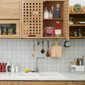 Solid Wood <b>Wall</b>-<b>mounted</b> Bathroom <b>Cabinet</b> Elegant Bathroom Furniture - Product Image 4