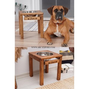 Juego de 2 Tazones Metálicos para Perros, Calidad Premium, Forma Redonda, Decorativos para Jardín, Únicos para Agua y Comida - Product Image 6