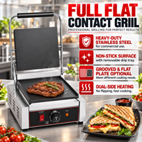 Grill de contact commercial en acier inoxydable, surface antiadhésive, presse à griller plate complète, machine à griller à prix avantageux pour usage en restaurant