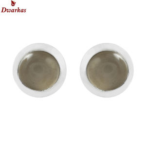 Pendientes de tuerca de Plata de Ley 925 con piedras preciosas de Luna gris para mujer, nuevo diseño clásico para compromiso, regalo de fiesta de aniversario de boda - Product Image 2