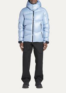 Chaqueta acolchada para hombre 2025, Abrigo acolchado pesado con capucha ancha, chaqueta de invierno resistente a la intemperie para hombre - Product Image 5