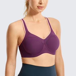 Good Quality Women Sport <b>Bra</b> Ladies <b>Front</b> <b>Fastening</b> Firm Support Plus Size Yoga Women Sport <b>Bras</b> Buckle Wireless Comfort Women - Product Image 1