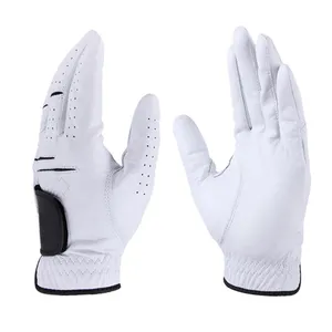 Мягкая кожаная Всепогодная Левая Правая рука игрока Мужская перчатка Для Гольфа Пользовательский логотип и печать женские перчатки для гольфа