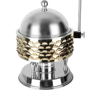 Casserole en acier inoxydable écologique marmite en acier inoxydable avec buffet polonais plat de service chauffe-plats pour mariage et fête - Product Image 6