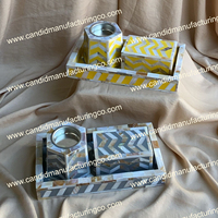 Eid especial madre perla incrustaciones incienso quemador Mubkhar caja bandeja conjunto fresa ámbar gris océano listo envío precio barato Benzoin